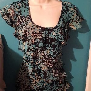 APT 9 Black and Teal top size L